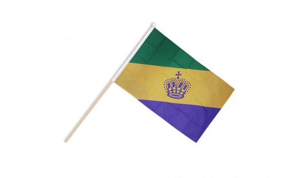 Mardi Gras Hand Flags